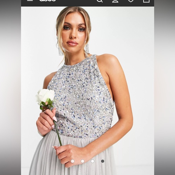 NWT dress ASOS Sequins - Picture 4 of 4